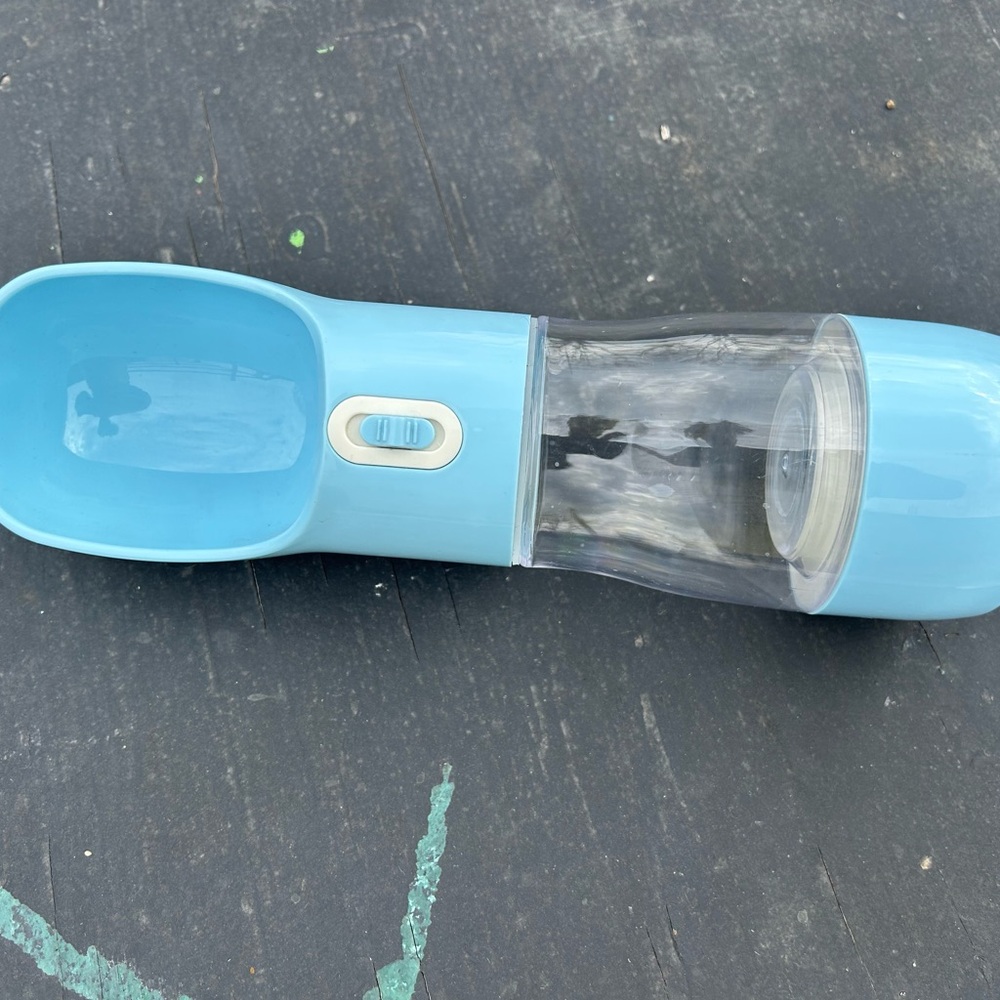 Portable Blue Pet Water Bottle